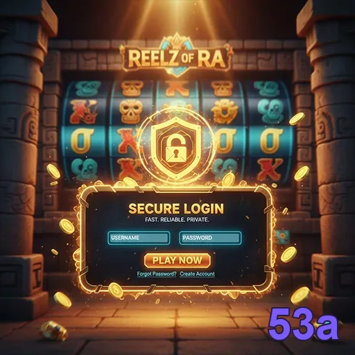 Tela de login 53a no celular com acesso seguro